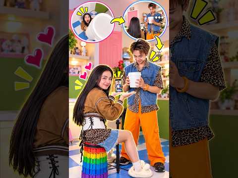 Expectation vs reality when filming illusion trends! 📸 🪣 🤩 #taihoa #funny #shorts