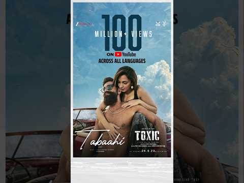 Beyond language, beyond numbers ❤️‍🔥 #Tabaahi crosses 100M+ YouTube views across languages 🎶 #Shorts