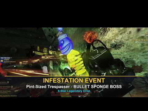 Infestation Boss Fight - Pint-Sized Phantom Trespasser 4-Star Drop Run (Fallout 76)