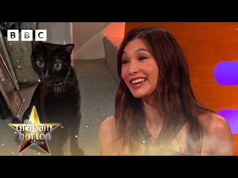 Gemma Chan's cat has an unusual connection to Colin Farrell... | The Graham Norton Show - BBC