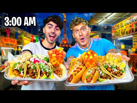 24 HORAS PROBANDO COMIDA CALLEJERA!