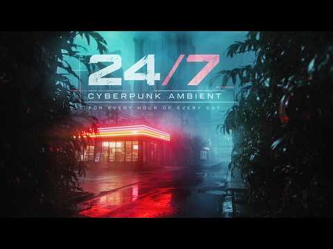 24/7 | Cyberpunk Ambient for Every Hour of Every Day | PURE CALM