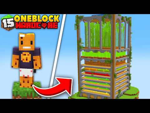 I Built the Biggest Farm Ever in ONE BLOCK Minecraft