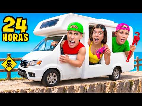 24 HORAS EN CASA RODANTE !!