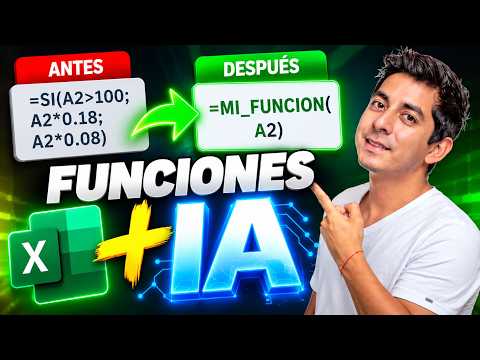 Crea tus PROPIAS FUNCIONES en Excel con IA 🤯 (Parece ILEGAL)