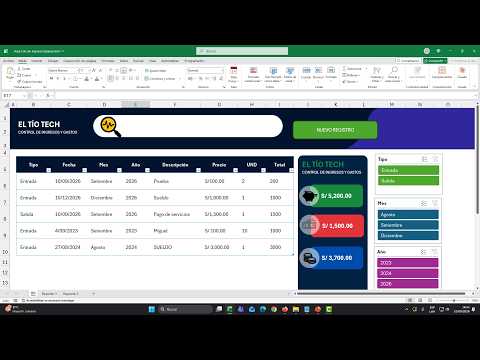 🔥 Lleva el Control de tu Negocio Fácil con Excel (Ingresos Egresos)