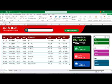 Cómo CONTROLAR los INGRESOS y GASTOS de tu Negocio en Excel (Fácil y Automático)