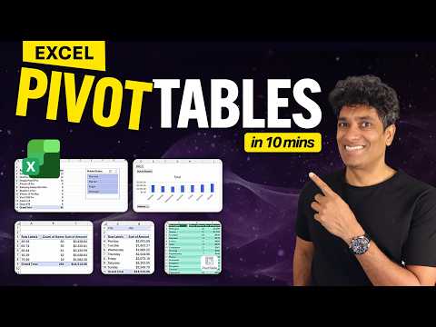 Learn Excel Pivot Tables in 10mins - PERFECT Intro for Beginners (with free file 📂)