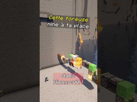 Cette foreuse mine à ta place dans Minecraft #minecraft #redstone #gaming