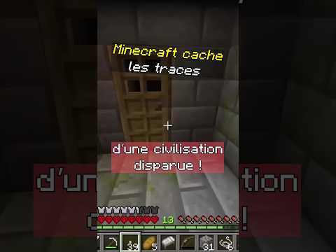 Minecraft cache les traces d'une civilisation disparue #minecraft #minecraftlore #gaming