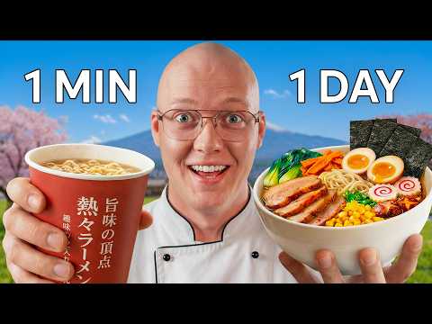 1 МИНУТА vs 1 ЧАС vs 1 ДЕНЬ РАМЭН