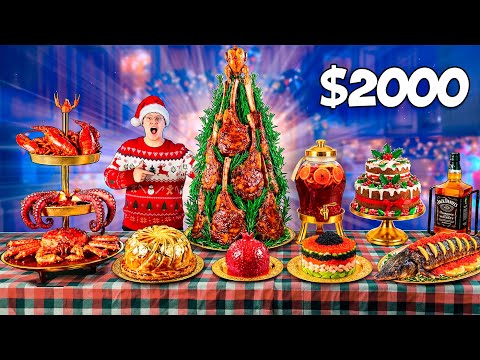 Самый Дорогой Новогодний Стол за 2000$ !!!