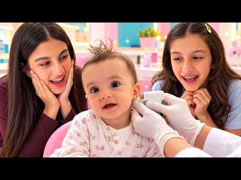 حطينا حلق للبيبي غزل 🙉 صارت تبكي 