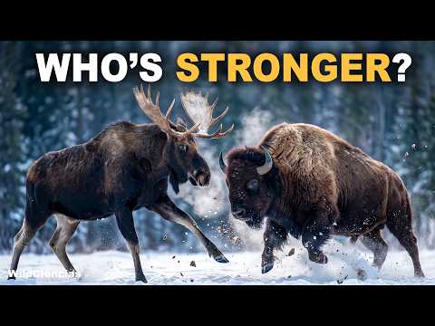 Moose vs Bison - Who Would Win?