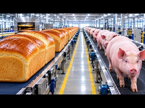 How 100,000 Loaves are Made a Day! 🍞 Mega Factory Tour (Sandwich Bread)