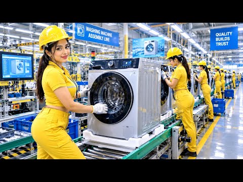 How Millions of Washing Machines Are Manufactured | Complete Factory Tour