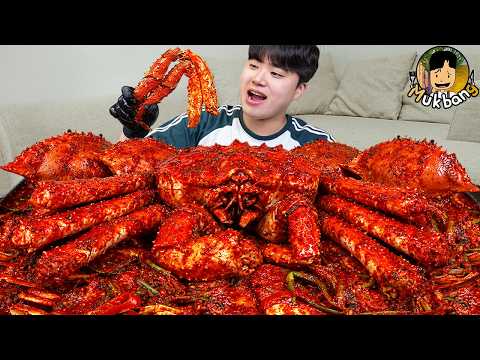 ASMR MUKBANG 해물찜 & 해물라면 & 킹크랩 먹방! FIRE NOODLE & SPICY SEAFOOD & KING CRAB EATING SOUND!