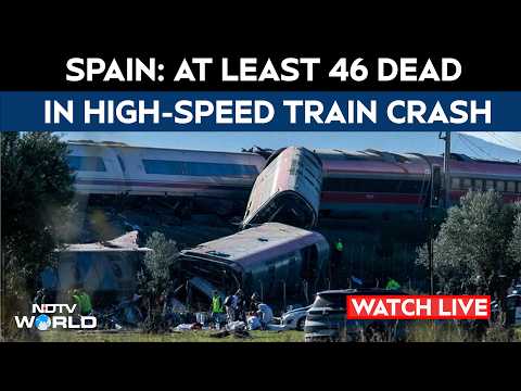 Spain Crash LIVE | 10 Killed In Crash Between 2 High-Speed Trains In Spain | Train Spain Crash