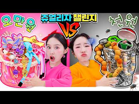천원vs오만원 쥬얼리 쟈 챌린지!!🪎💍 어떤 쥬얼리가 들었을까?!😆