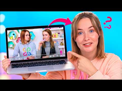 EDIBLE School Supplies?! Blue-Eyed Girl Watches Her Troom Troom Video