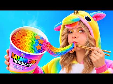 We Made RAINBOW Food for a Unicorn! | Legendary Troom Troom Recipes