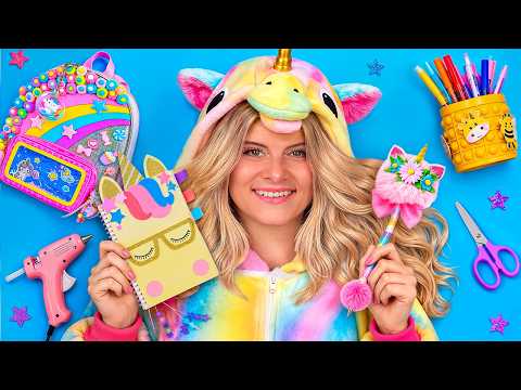 DIY UNICORN School Supplies! 10 Easy & Cute Ideas