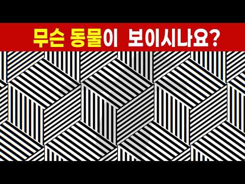 특별한 눈을 가졌다면 5초 안에 동물이 보입니다.