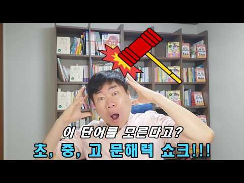 초등학생만의 문제가 아닙니다... 고등학생도 모르는 충격적인 우리말 수준