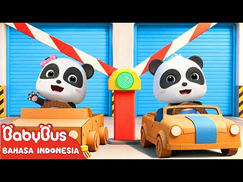 Mobil Kardus Ajaib! 🚗✨📦| Rodanya Berputar | Lagu Mobil | Lagu Anak-anak | BabyBus Bahasa Indonesia