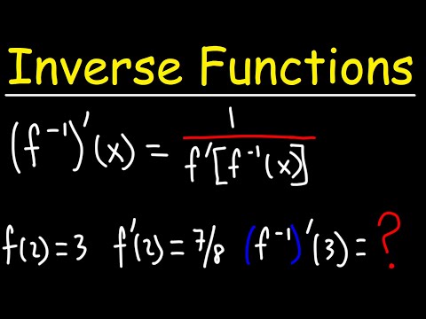 How to Evaluate the Derivative of an Inverse Function