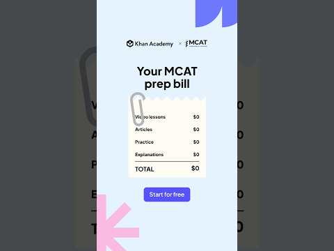 Free MCAT Test Prep at Khan Academy