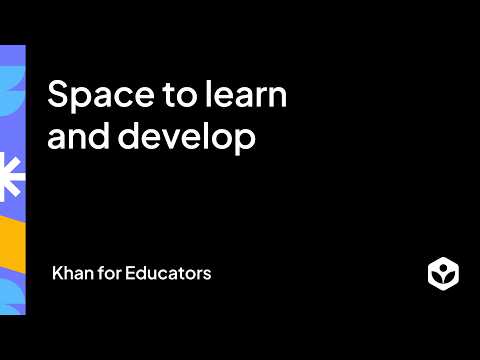 Space to learn and develop