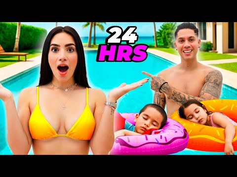 DORMIMOS EN LA PISCINA CON KIMA Y JUANITO 😱 Kimberly Loaiza