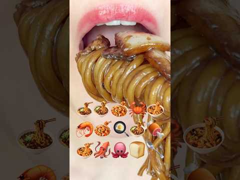 ASMR DELICIOUS EMOJI FOOD 맛있는 이모지 먹방 (sped up)