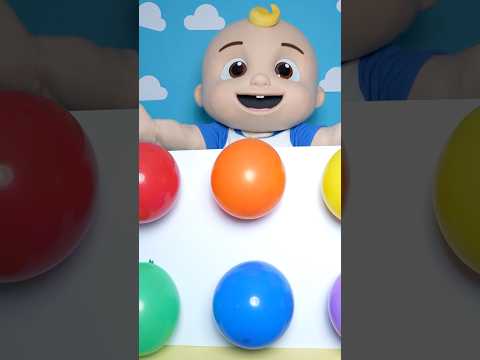 Can You Name the Colors? 🌈 Balloon Pop with JJ! 🎈 Learn Through Play! #Cocomelon #Kids #Shorts