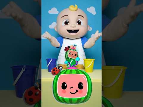 What's Under the CoComelon!? 🍉 Color Matching Game! 🪣 #kids #shorts