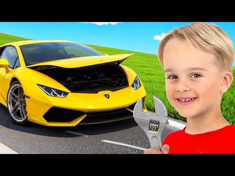 Mike opens car service and helps his friends with toy cars