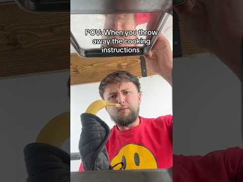 POV: When you throw away cooking instructions