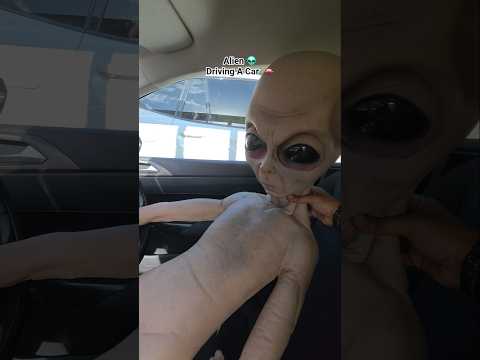 Alien 👽 Driving a Car 🚗