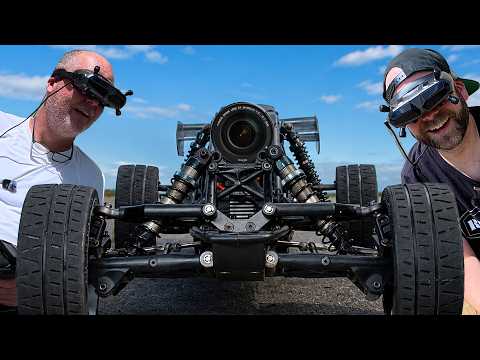 Driving The Ultimate RC through goggles.