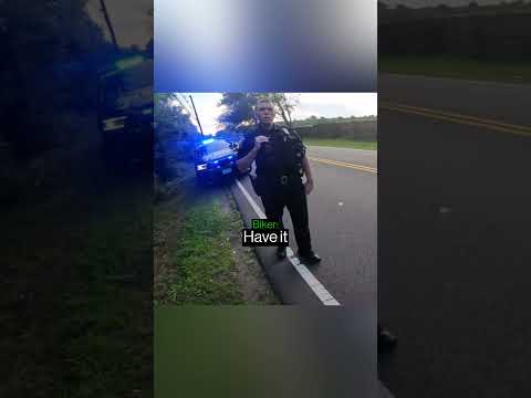 When Police Pull Over The Wrong Biker…