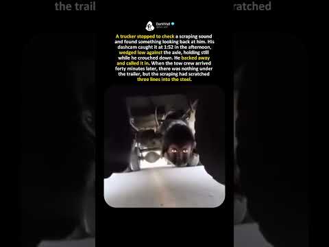 Something was looking back from under the truck 📹