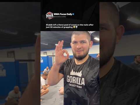 This is what 30 minutes of grappling with Khabib looks like 😭💦