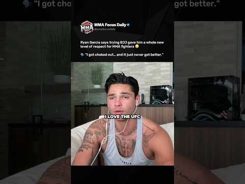 Ryan Garcia has a whole new respect for MMA fighters after trying BJJ 🤯